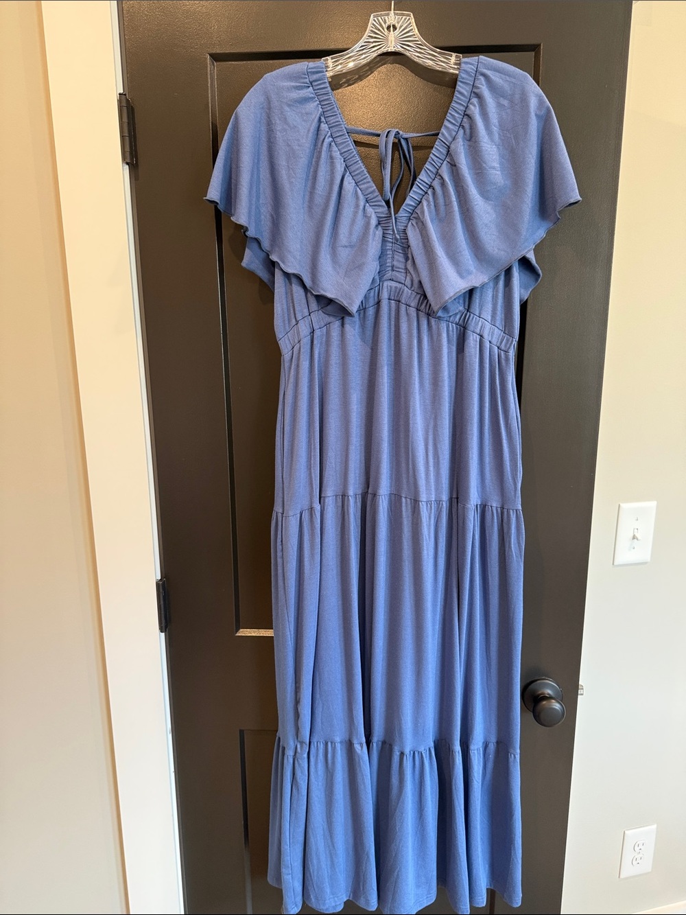 Periwinkle Blue Tiered Maxi Dress